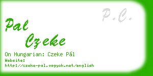 pal czeke business card
